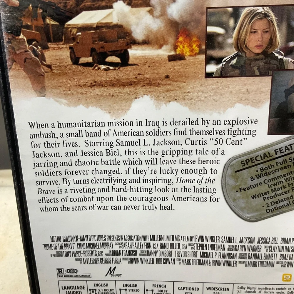 DVD - Home of the Brave a film by Irwin Winkler. V116